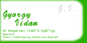 gyorgy vidam business card